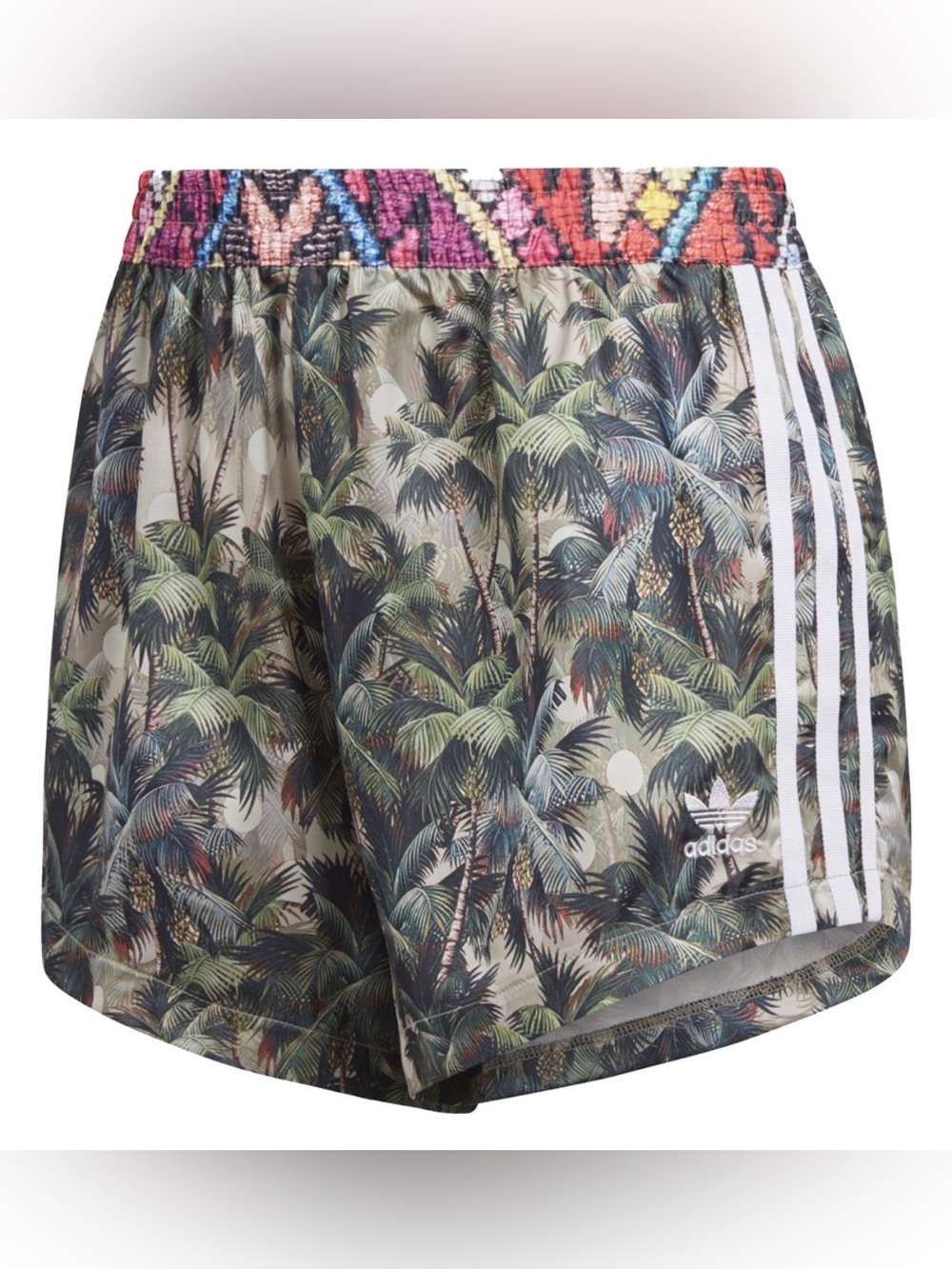 Adidas Originals Farm Tropical Print high waist Running Shorts